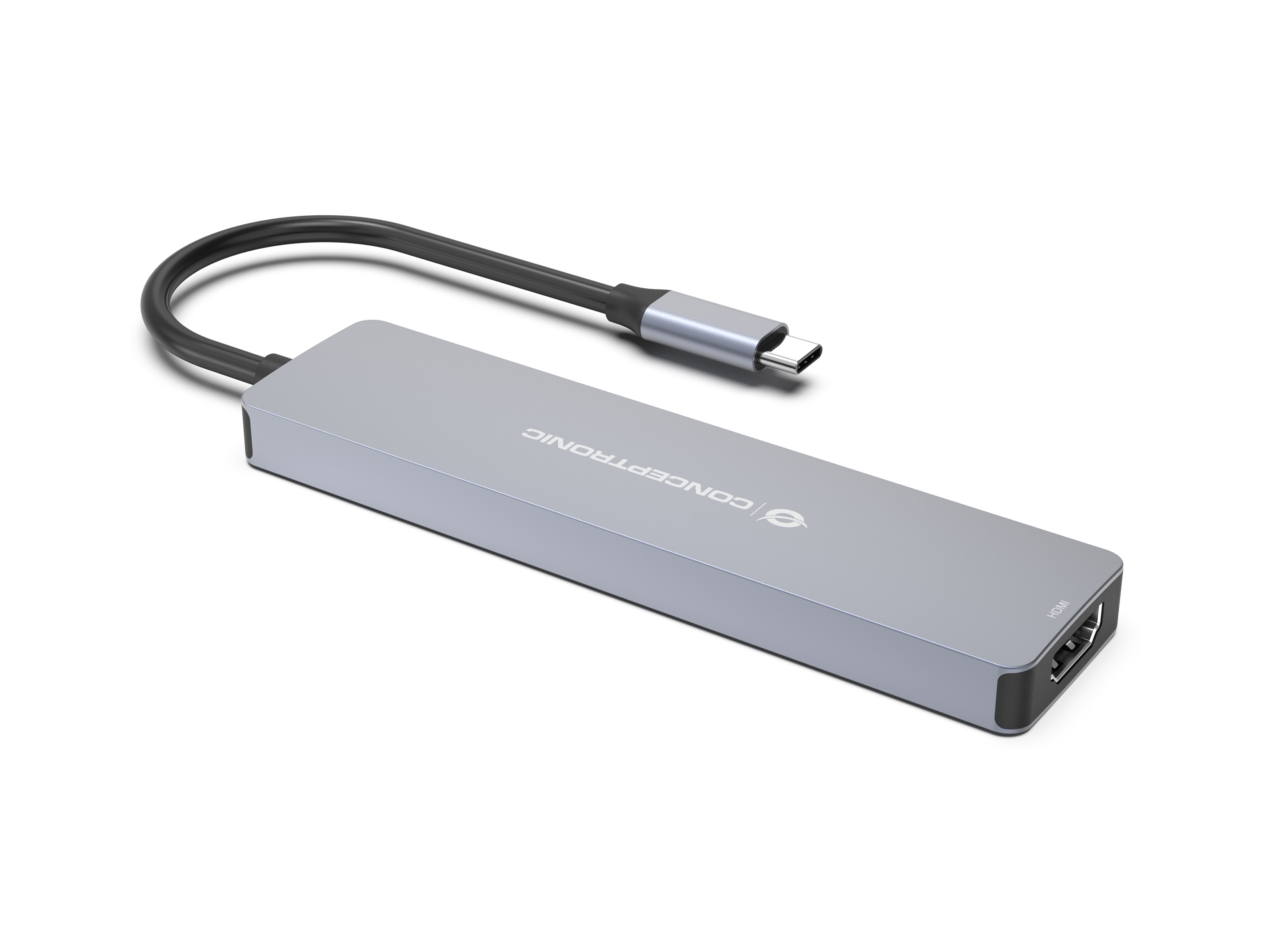 Conceptronic Dock USB-C->HDMI 2xUSB-A 2xUSB-C SD TF 0.25m