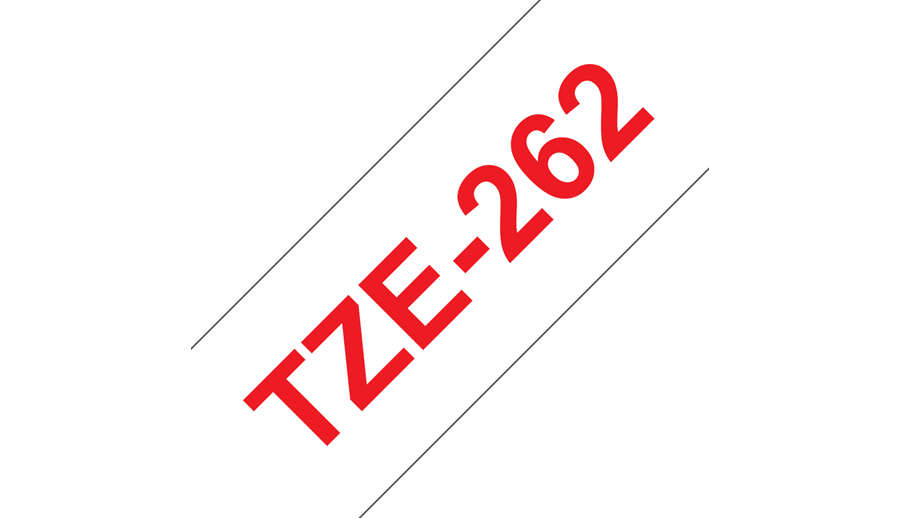 Brother TZe-262 - Rot auf Wei - Rolle (3,6 cm x 8 m) 1 Kassette(n) laminiertes Band