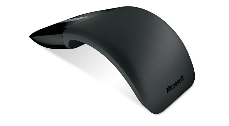 Microsoft Arc Touch Mouse - Maus - rechts- und linkshndig - optisch - 2 Tasten - kabellos - 2.4 GHz - kabelloser Empfnger (USB)