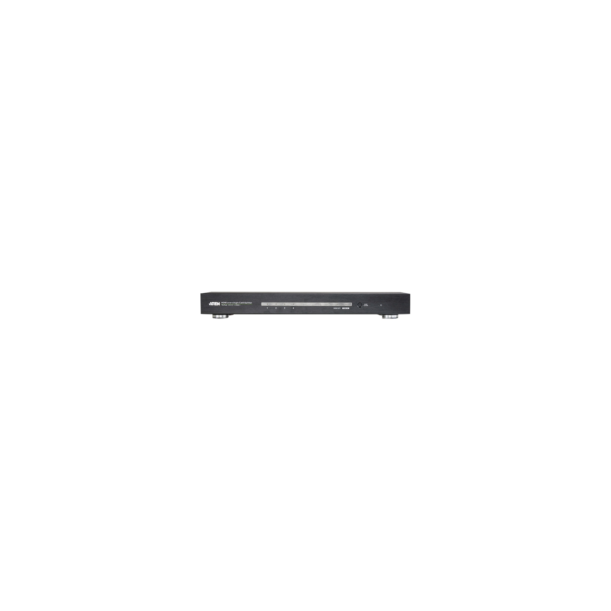 ATEN 4-Port HDMI CAT5e/6 Splitter over Single Cat Cable / 4K / RS232 / HDBaseT