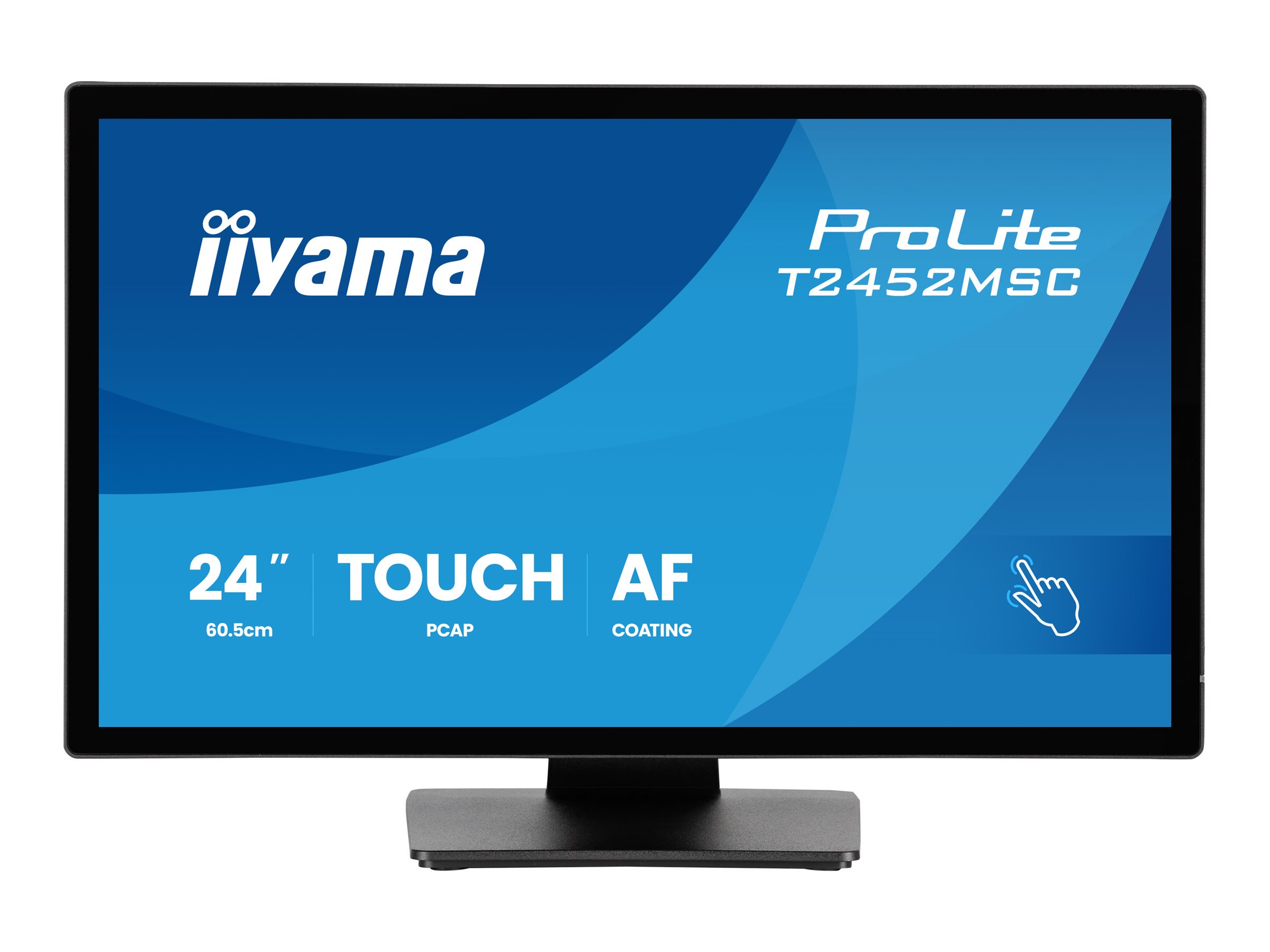 iiyama ProLite T2452MSC-B2 pantalla para PC 61 cm (24) 1920 x 1080 Pixeles Full HD Pantalla t�ctil Negro