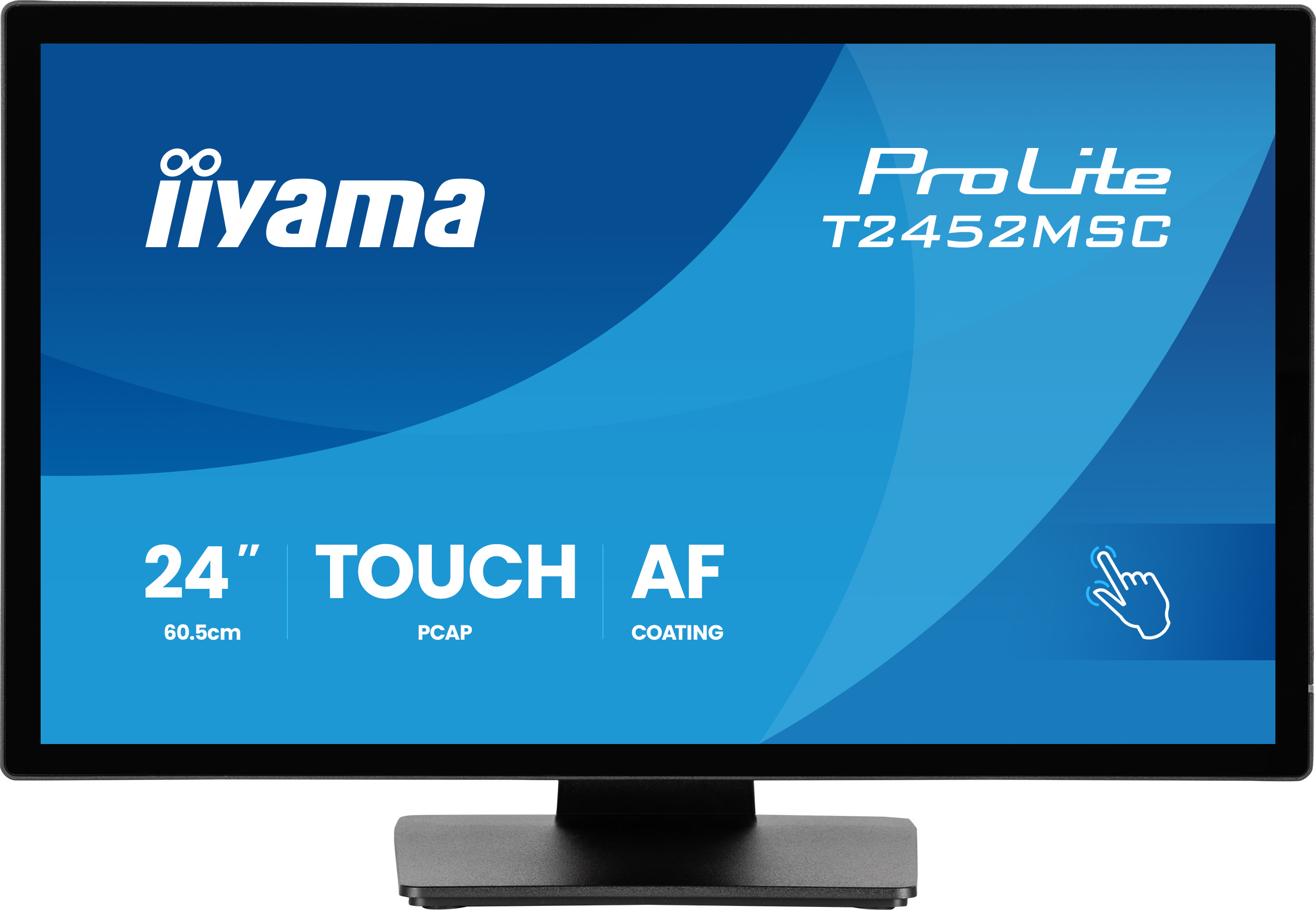 iiyama ProLite T2452MSC-B2 computer monitor 61 cm (24) 1920 x 1080 pixels Full HD Touchscreen