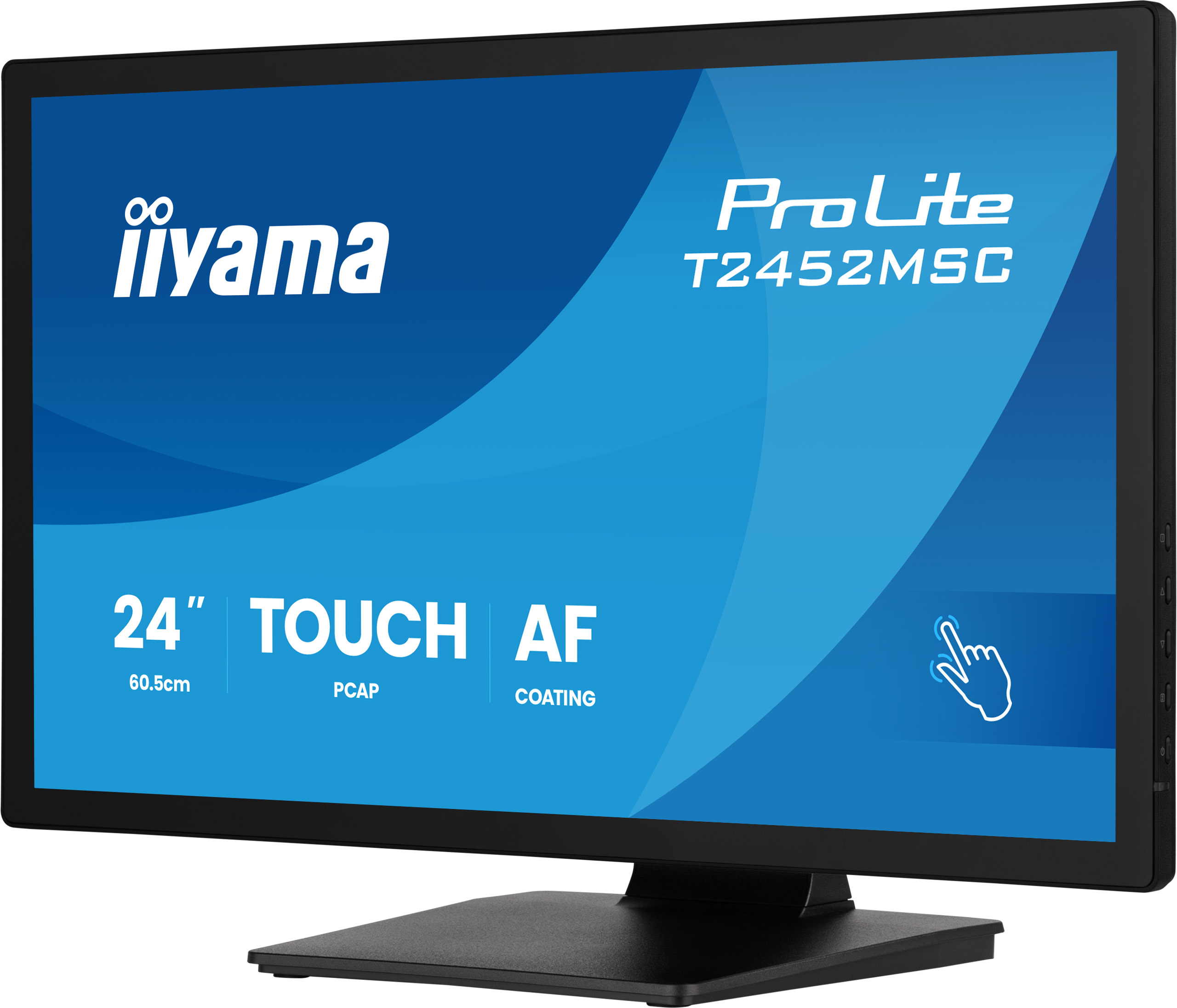 iiyama ProLite T2452MSC-B2 computer monitor 61 cm (24) 1920 x 1080 pixels Full HD Touchscreen