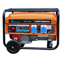 Extralink Stromgenerator EGH-3000 hybrid - 3kW 1F - 2800 W - 220 V - 15 l - Erdgas - Flssiggas (LPG) - Benzin - 1,2 l/h - Manuell
