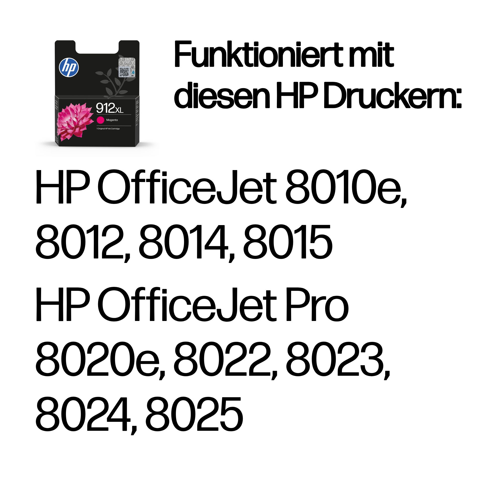 HP 912XL High Yield Magenta Original Ink Cartridge