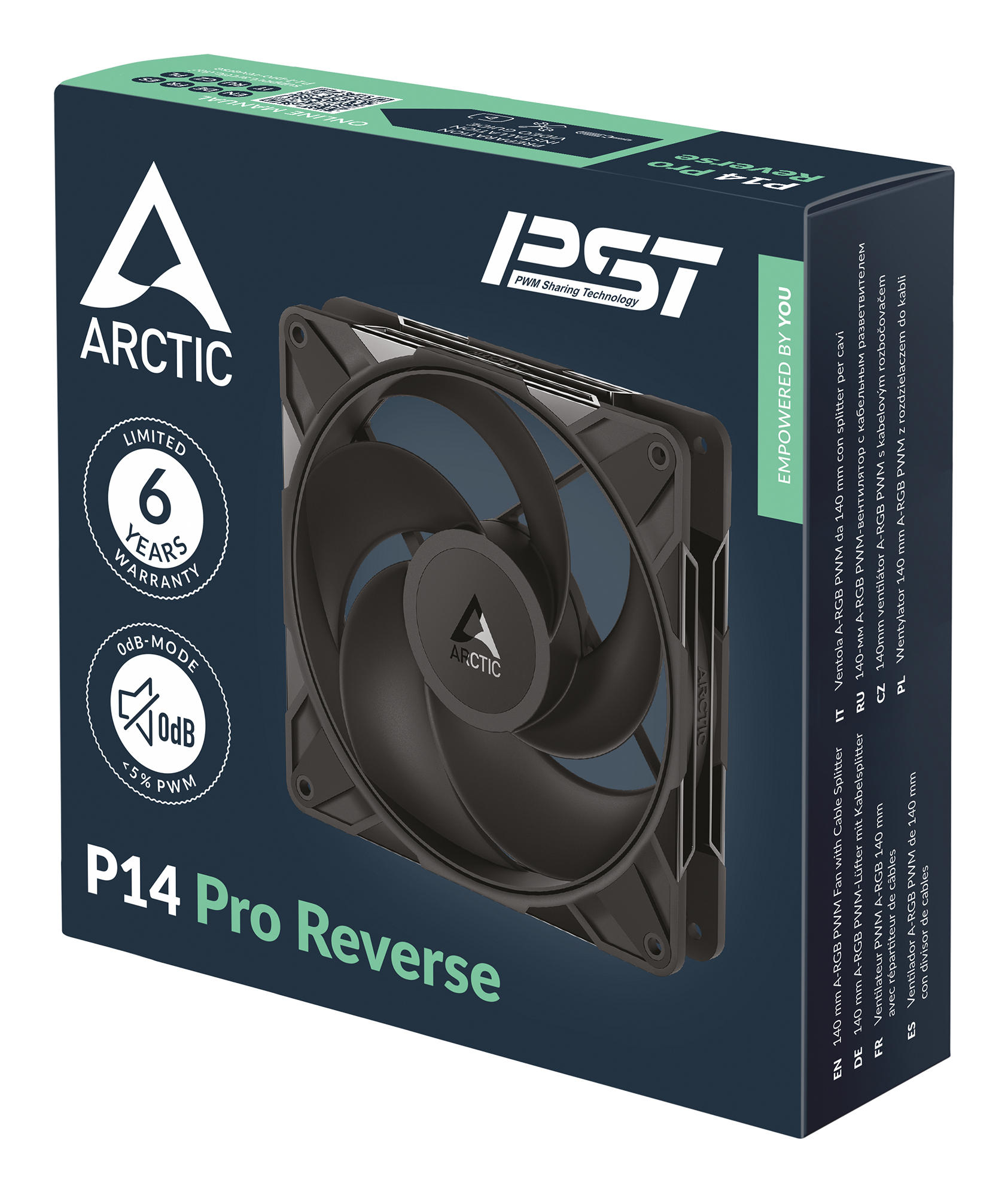 ARCTIC Freezer P14 Pro Reverse Boitier PC Ventilateur 14 cm Noir 1 pi�ce(s)