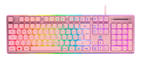 Deltaco GAM-021-RGB-P-DE - Volle Gre (100%) - USB - Membran Key Switch - QWERTZ - Pink