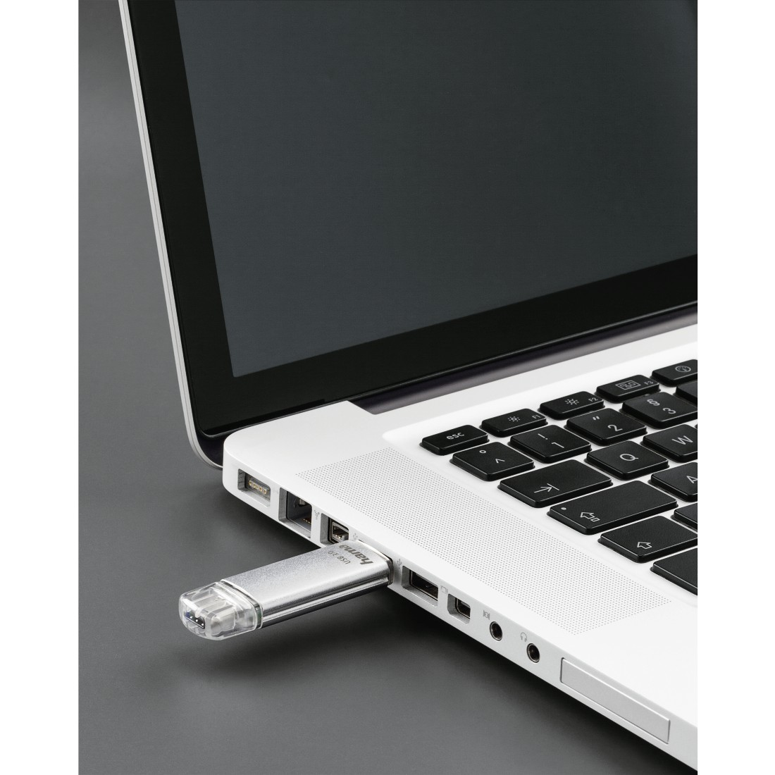 Hama C-Laeta unidad flash USB 128 GB USB Type-A / USB Type-C 3.2 Gen 1 (3.1 Gen 1) Plata