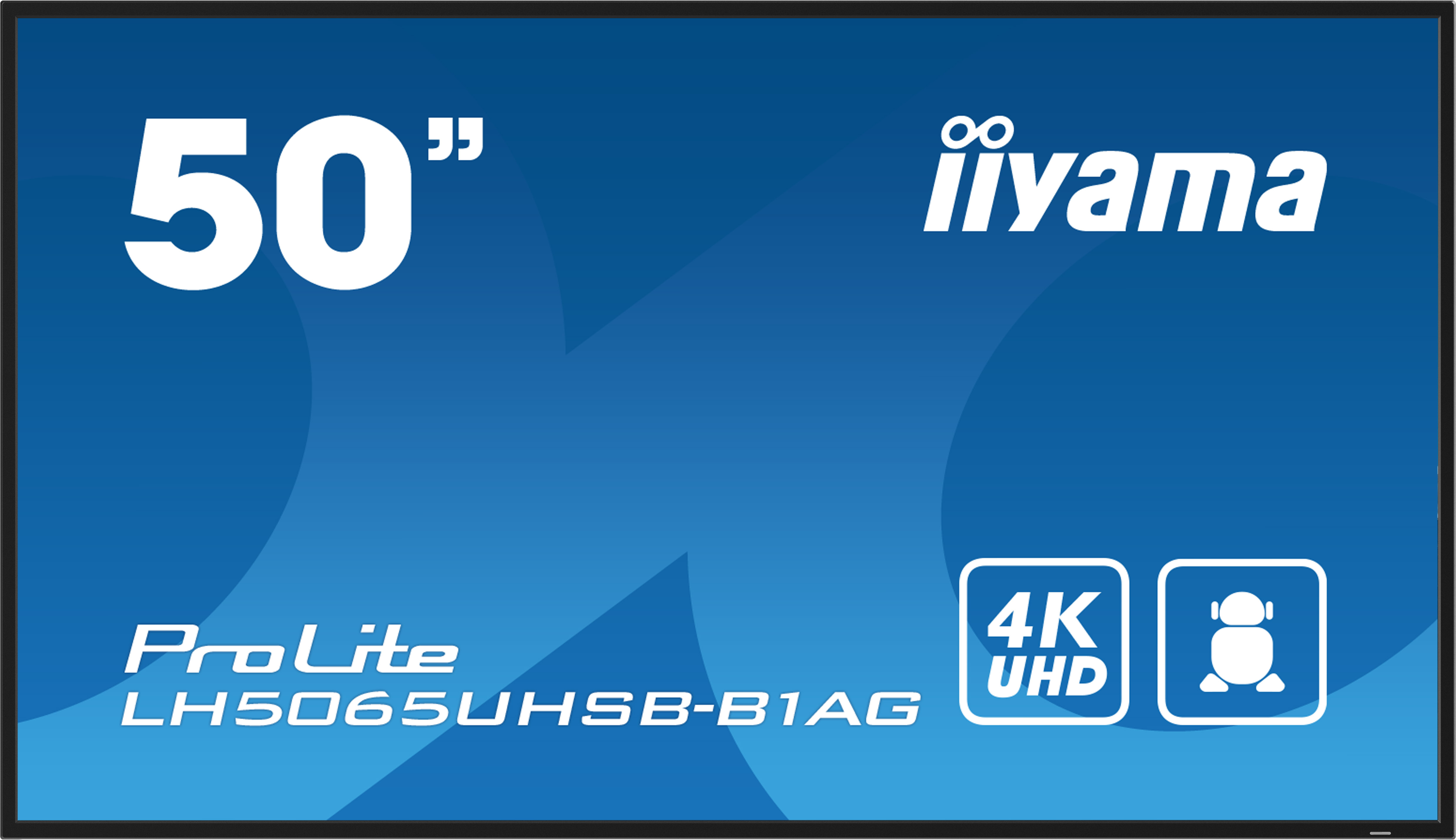 iiyama LH5065UHSB-B1AG Signage Display Digital signage flat panel 125.7 cm (49.5) LCD Wi-Fi 800 cd/m� 4K Ultra HD Black Built-in processor Android 11 24/7