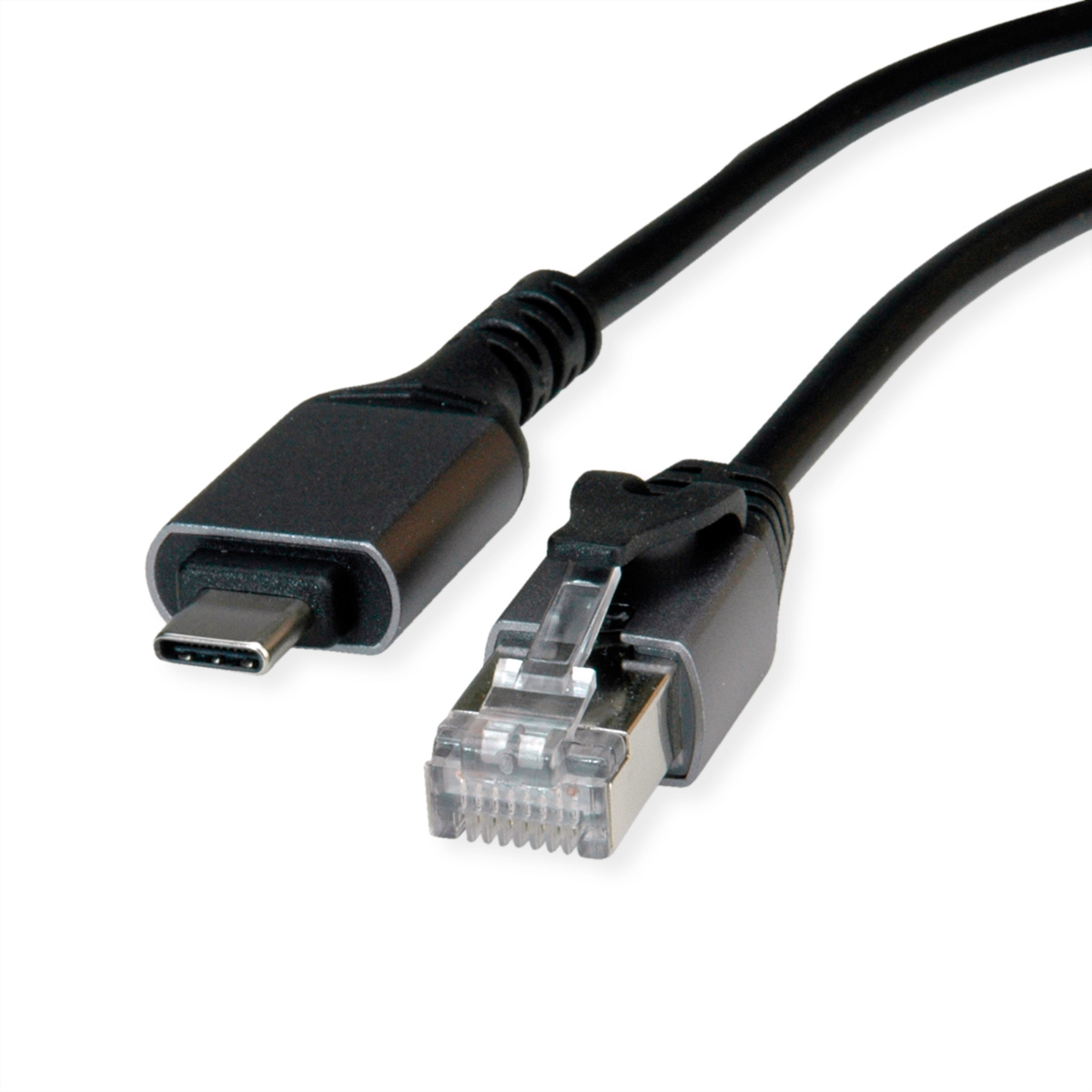 VALUE Konverterkabel USB3.2 Typ C - RJ45 Gigabit Eth. FTP ST/ST 2m - Digital/Daten - Netzwerk