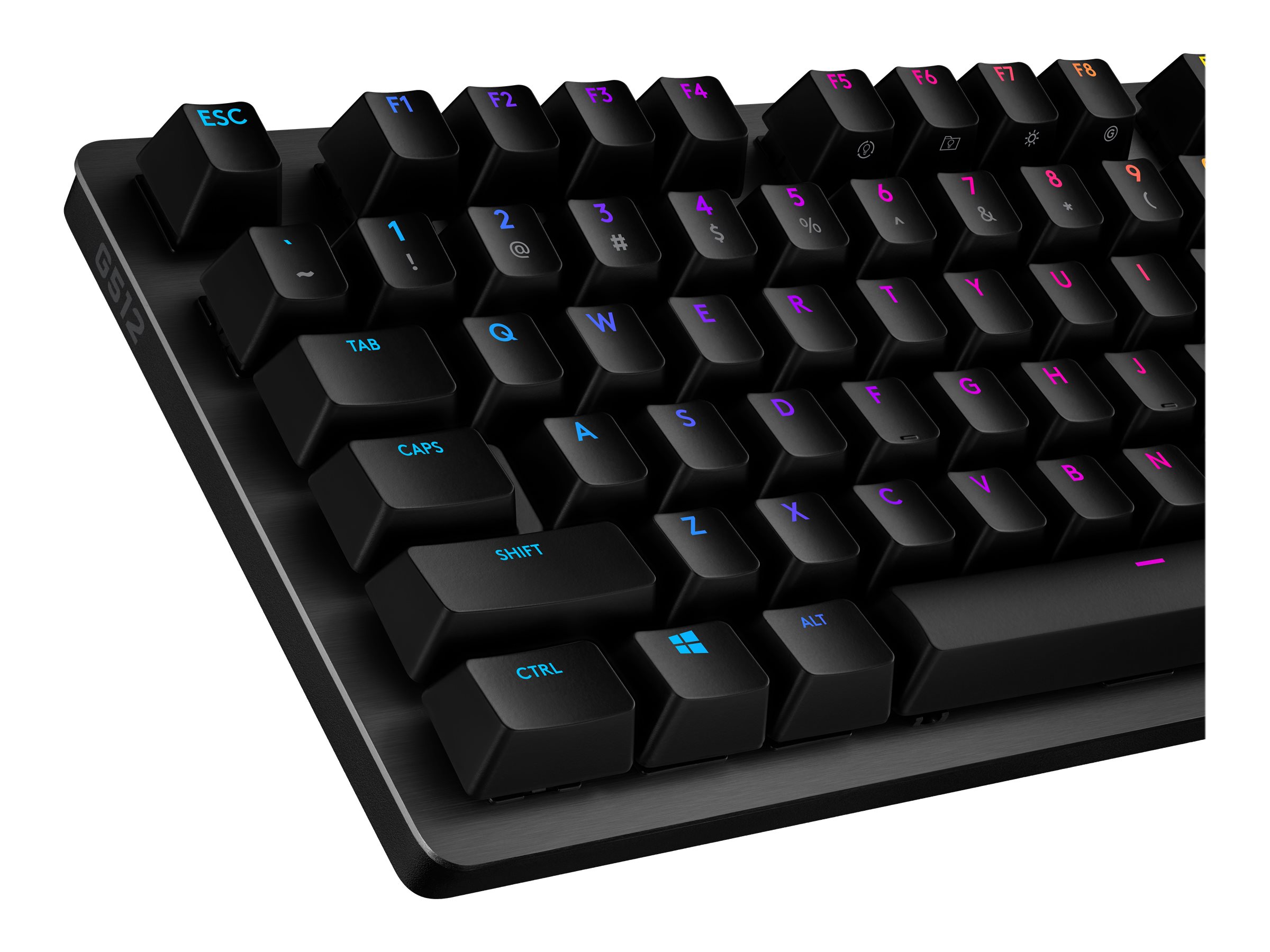 Logitech G G512 CARBON LIGHTSYNC RGB Mechanical Gaming Keyboard with GX Brown switches tastiera USB Portoghese Carbonio