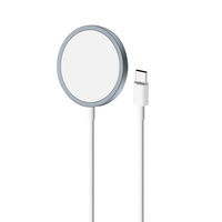 PURO CUSBCMAG1LBLUE mobile device charger Smartphone Blue USB Wireless charging Indoor