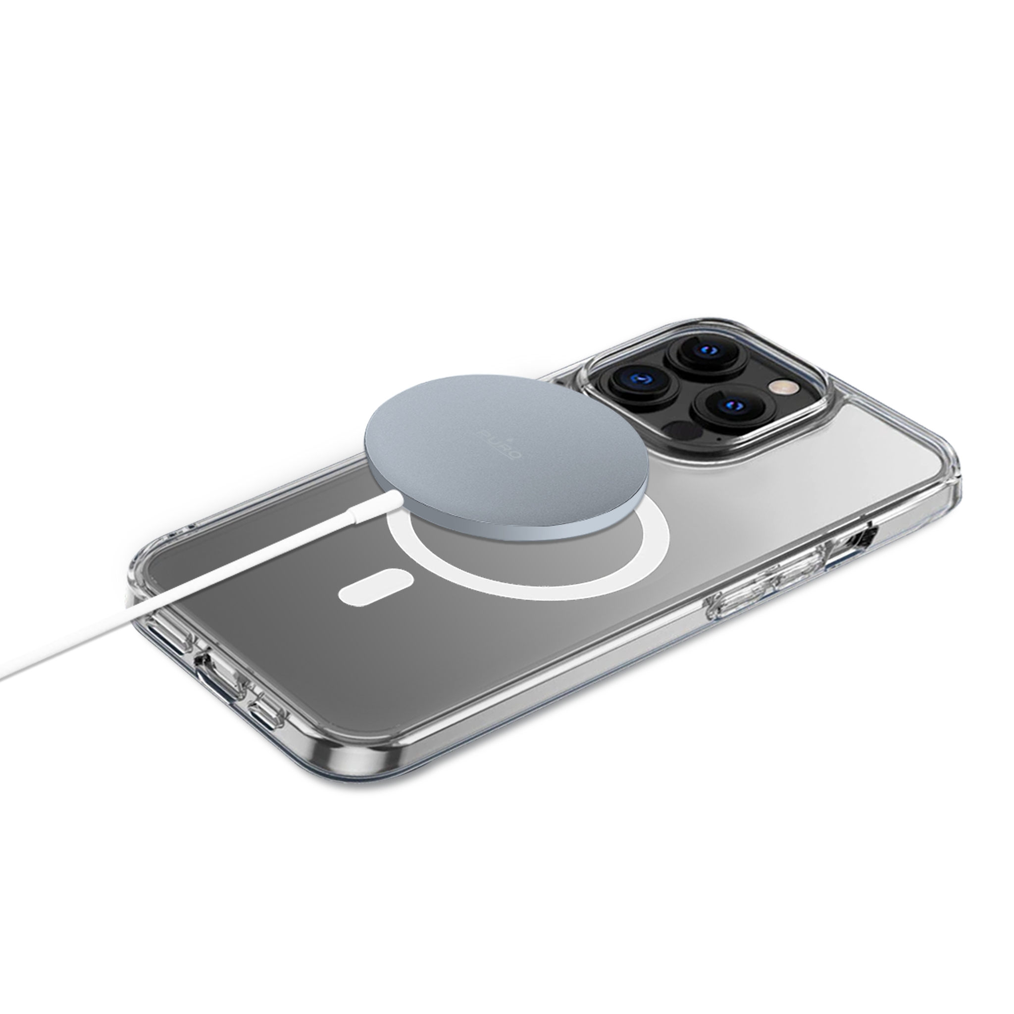 Puro ?kroviklis PURO magnetinis ?krovimo laidas USB-C MagSafe 15W belaidis ?kroviklis (m?lynas)