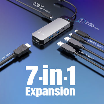 j5create USB-C 4K60 HUB WITH PD - Kabel