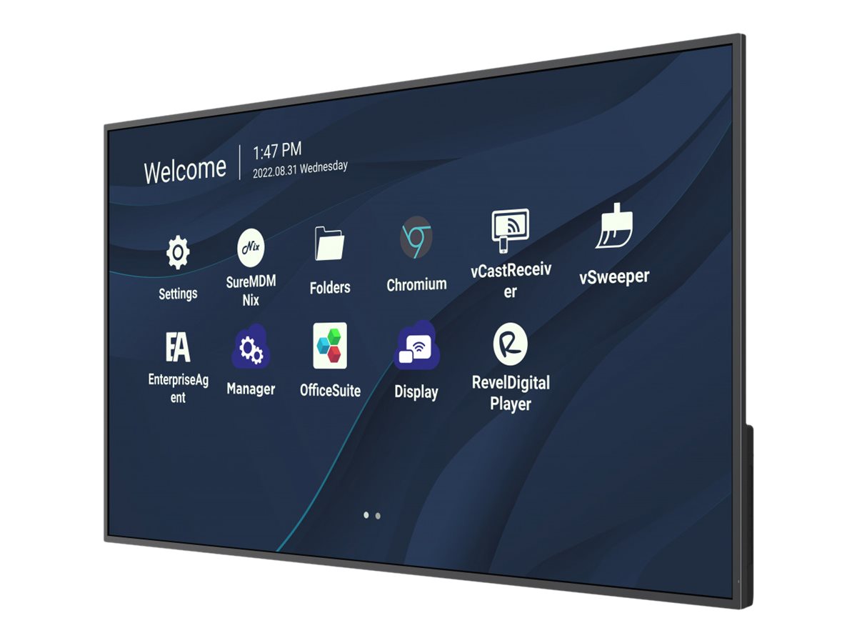 Viewsonic CDE4330 pizarra y accesorios interactivos 109,2 cm (43) 3840 x 2160 Pixeles Pantalla t�ctil Negro USB