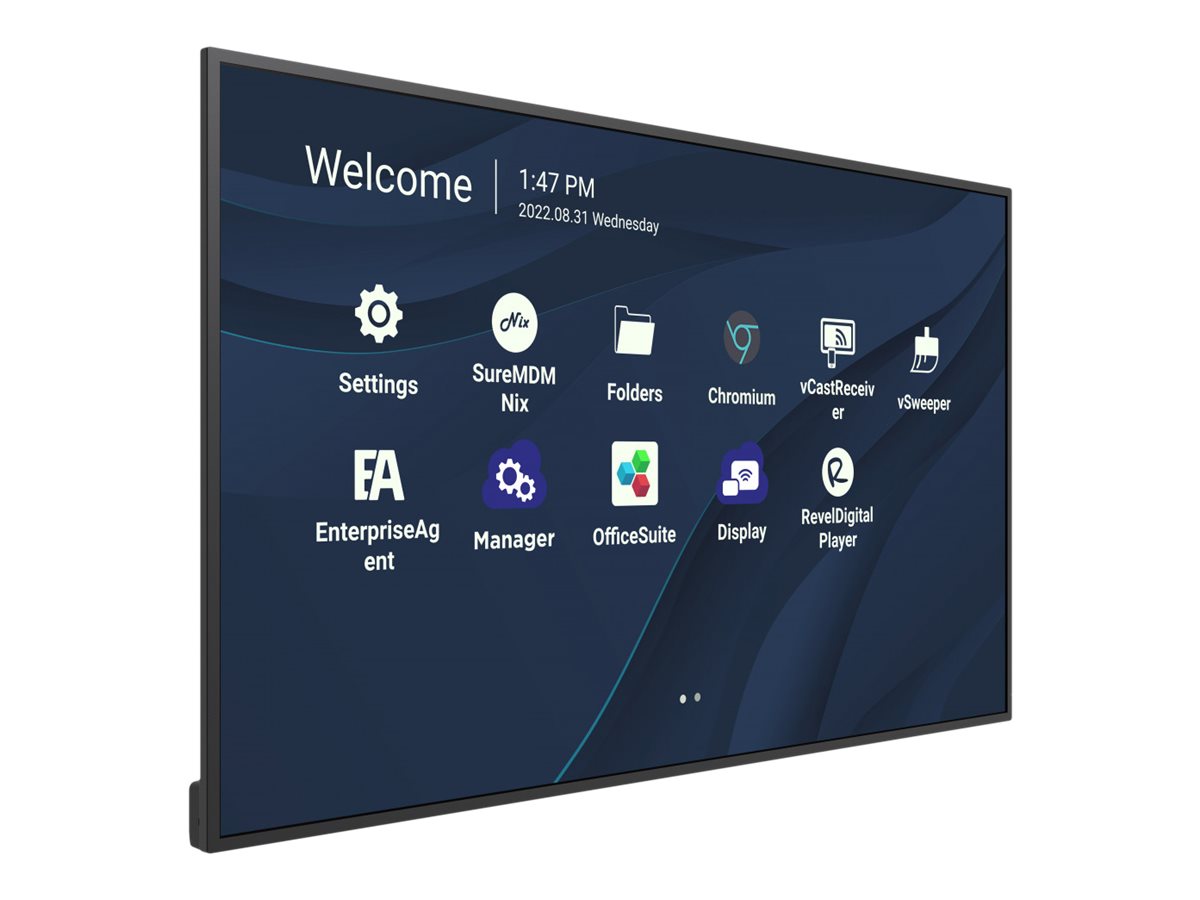 Viewsonic CDE4330 pizarra y accesorios interactivos 109,2 cm (43) 3840 x 2160 Pixeles Pantalla t�ctil Negro USB