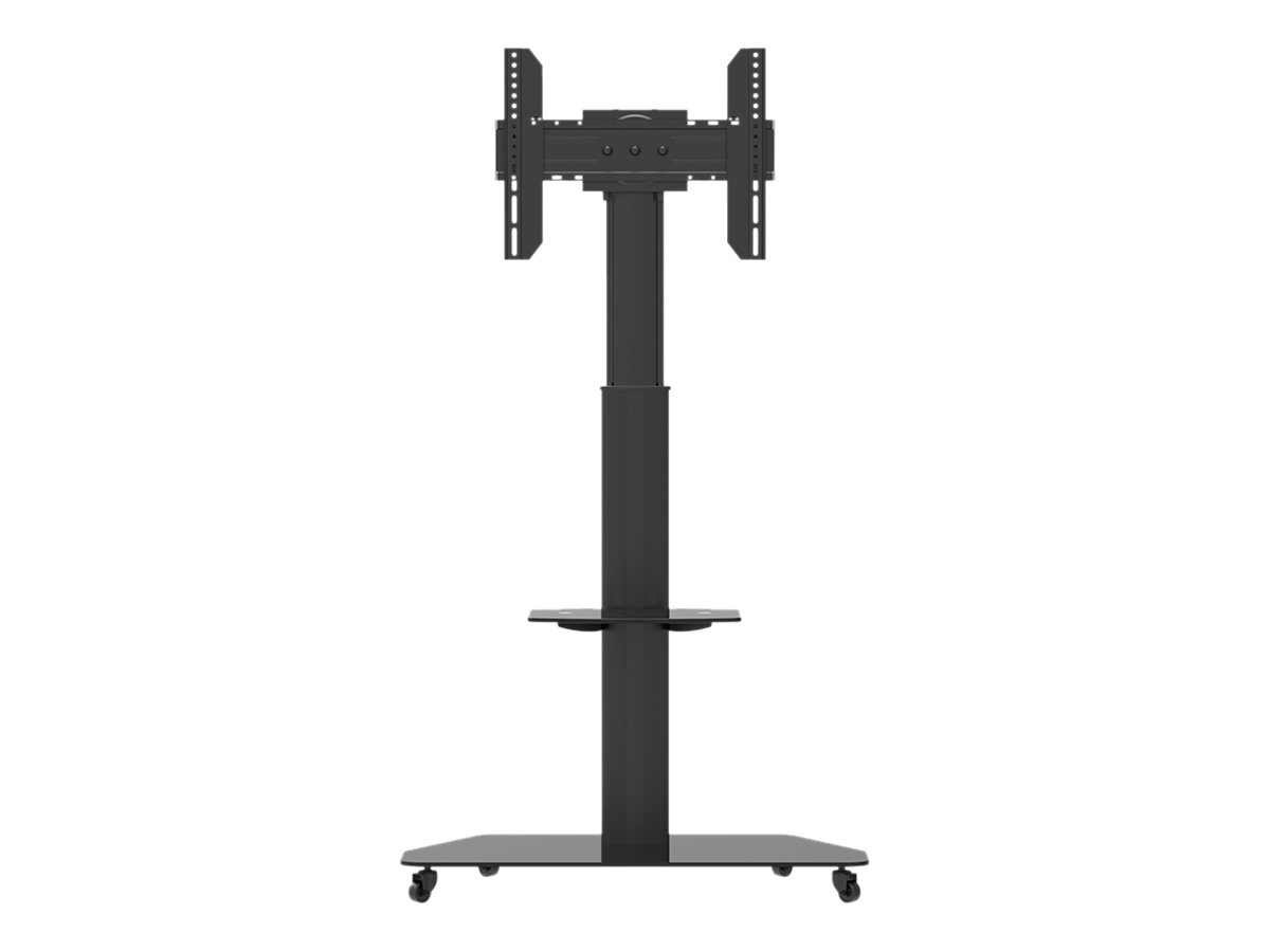 celexon Professional Adjust-3770MP - Wagen - f�r Flachbildschirm - eloxiertes Aluminium, Milchglas - Schwarz - Bildschirmgr��e: 81.3-177.8 cm (32-70)