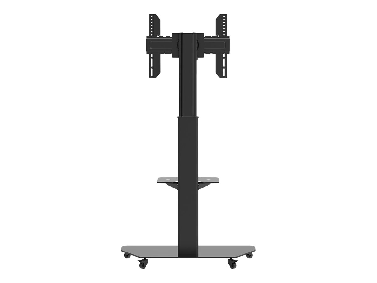 celexon Professional Adjust-3770MP - Wagen - f�r Flachbildschirm - eloxiertes Aluminium, Milchglas - Schwarz - Bildschirmgr��e: 81.3-177.8 cm (32-70)