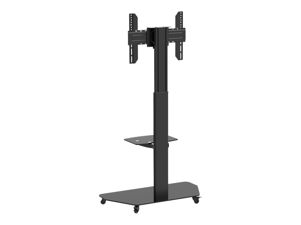 celexon Professional Adjust-3770MP - Wagen - f�r Flachbildschirm - eloxiertes Aluminium, Milchglas - Schwarz - Bildschirmgr��e: 81.3-177.8 cm (32-70)