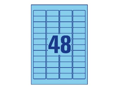 Avery Mini-labels, Blue 45,7 x 21,2mm (20)