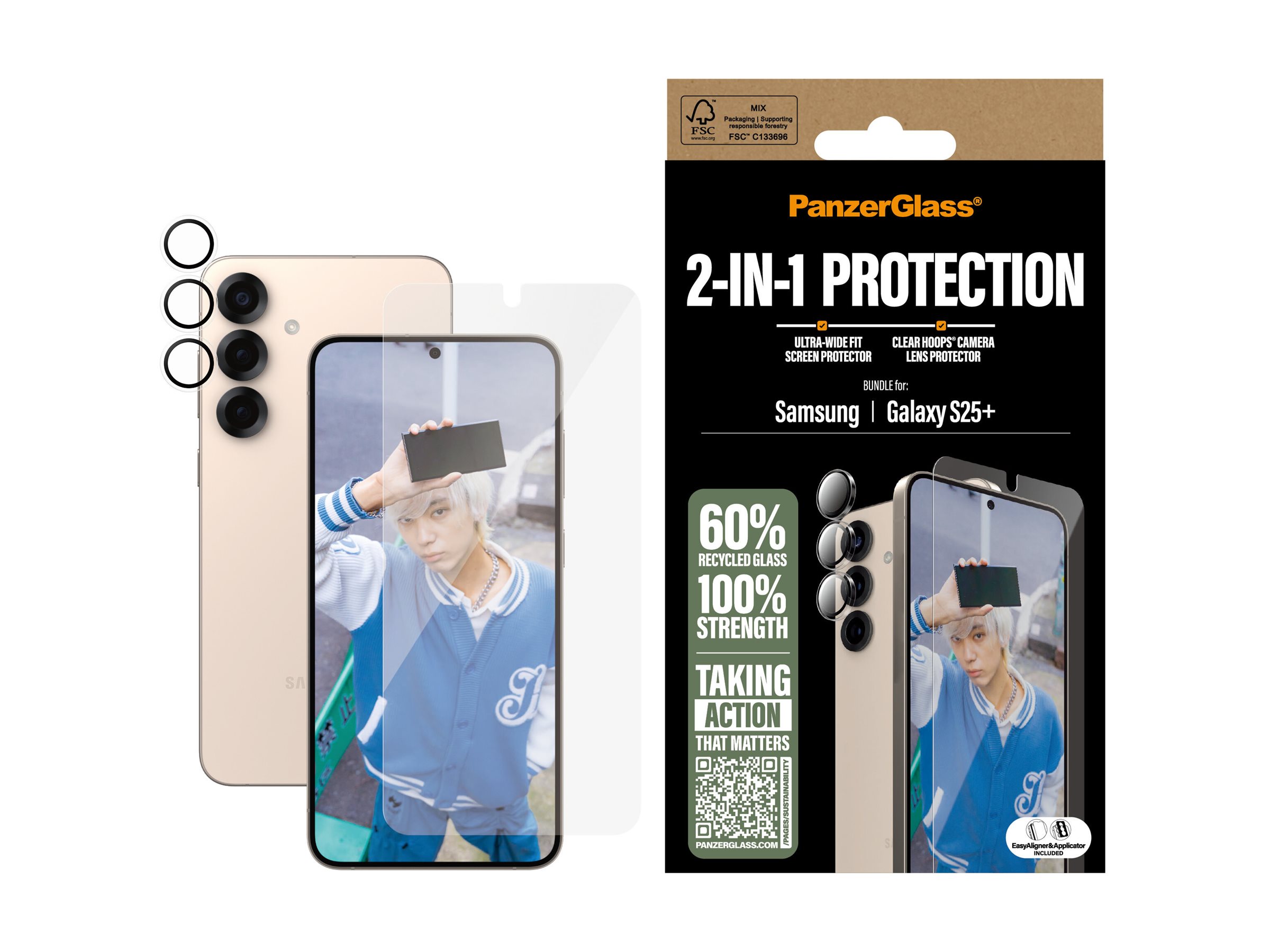 PanzerGlass  2-in-1 Protection Bundle Samsung Galaxy S25+