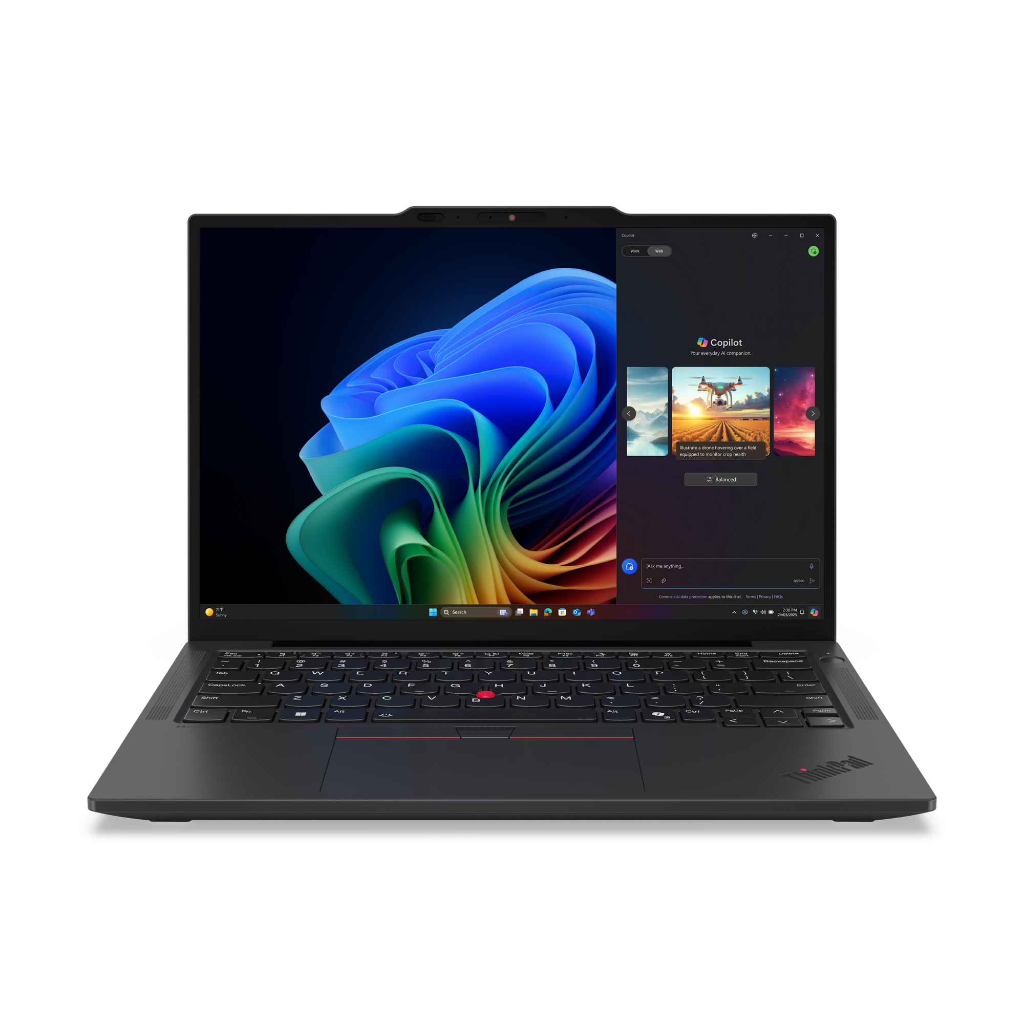Lenovo ThinkPad X13 Gen 6 (AMD) Copilot+ PC AMD Ryzen AI 5 PRO 340 Laptop 33.8 cm (13.3) WUXGA 32 GB LPDDR5x-SDRAM 1 TB SSD Wi-Fi 7 (802.11be) Windows 11 Pro German Black