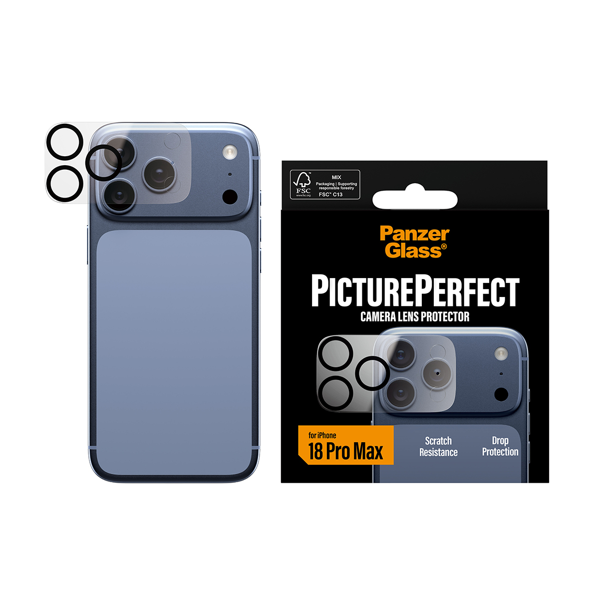 PanzerGlass � PicturePerfect Camera Lens Protector iPhone 18 Pro Max Protector de pantalla 1 pieza(s)