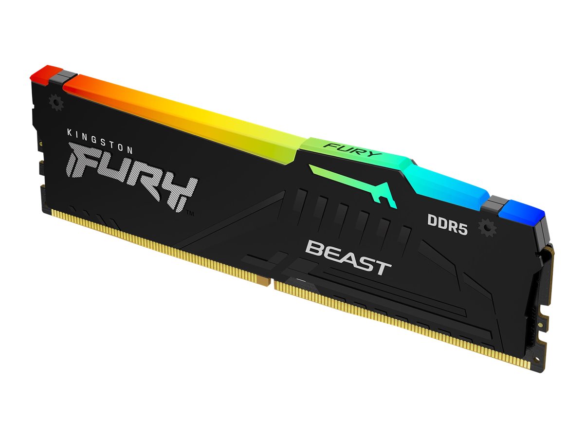 Kingston Technology FURY Beast RGB module de m�moire 8 Go 1 x 8 Go DDR5 5200 MHz