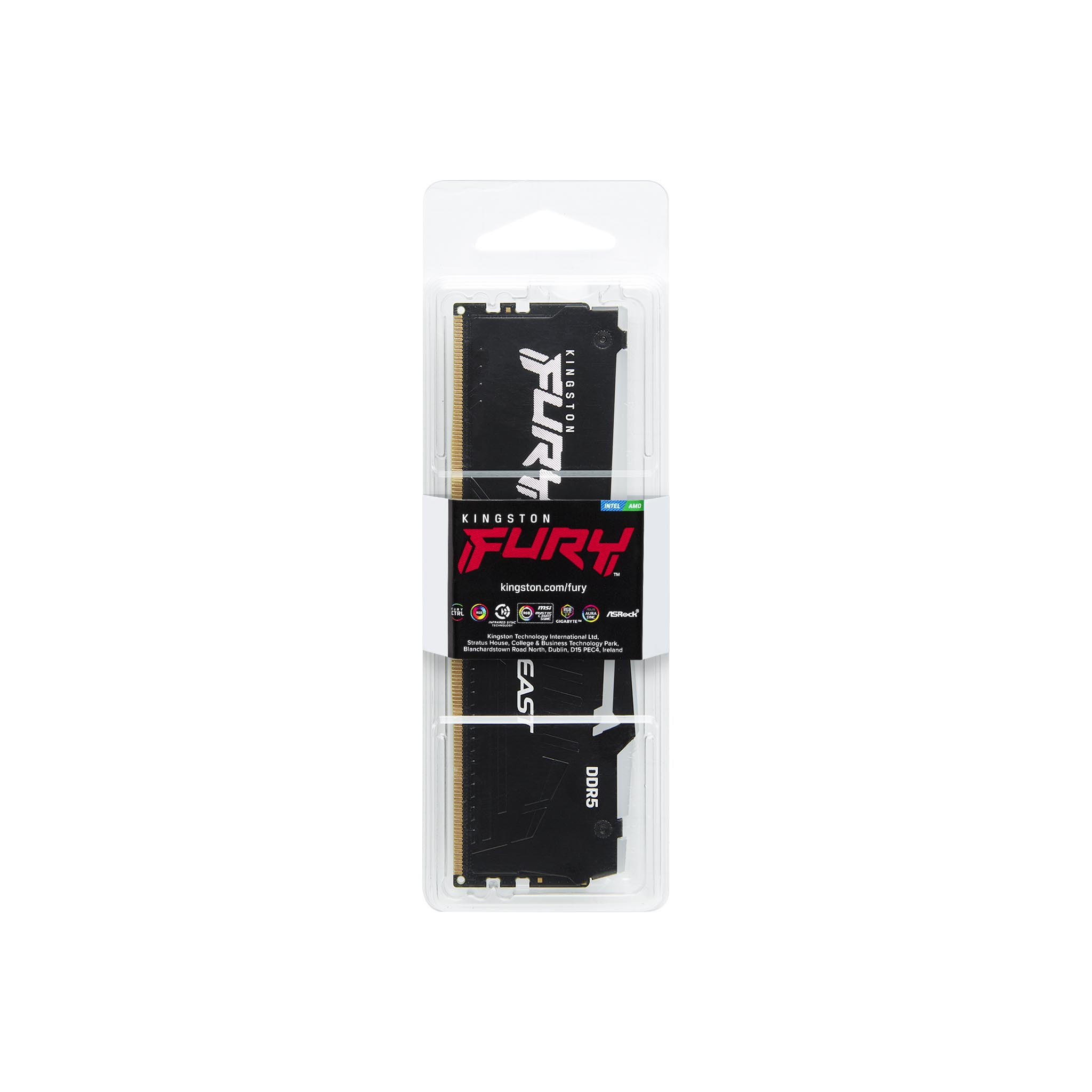 Kingston Technology FURY Beast RGB memoria 8 GB 1 x 8 GB DDR5 5200 MHz
