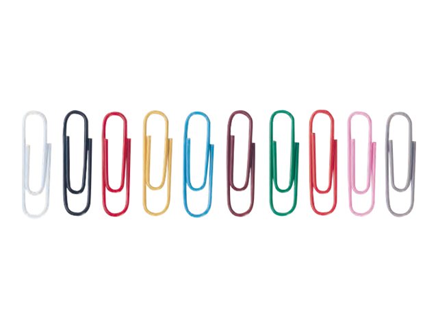 ALCO ALBERT Briefklammer 26mm sortiert kunststoff�berzogen runde Form 1000St�ck