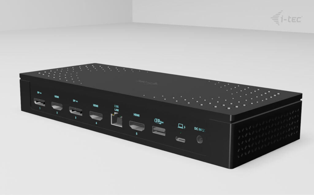 i-tec Universal 5x 4K/60Hz Display Docking Station + Power Delivery 100W