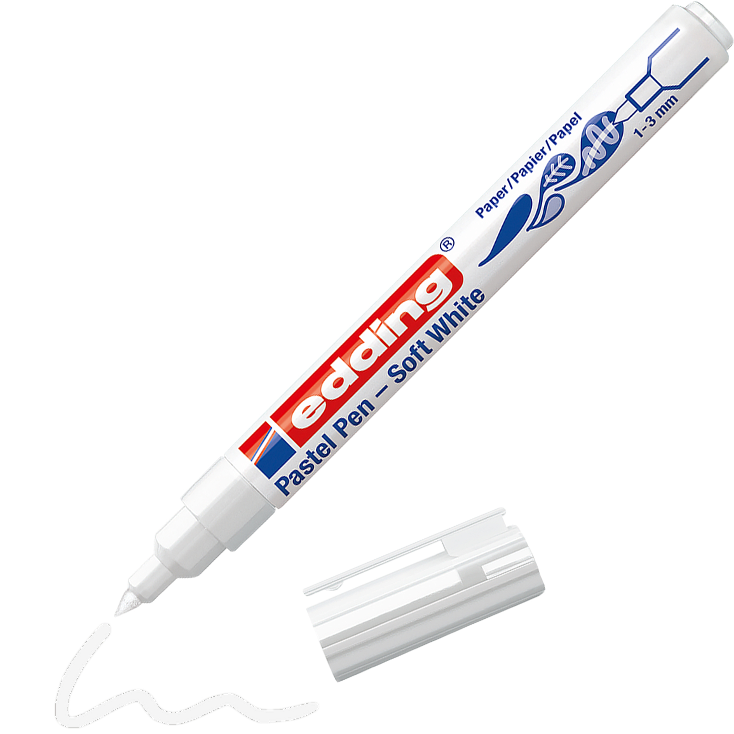 EDDING Filzstift Wei� 1.0