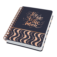 Sigel Notizbuch mit Spirale Jolie ca. DIN A5 punktraster schwarz/kupfer Hardcover 240 - A5