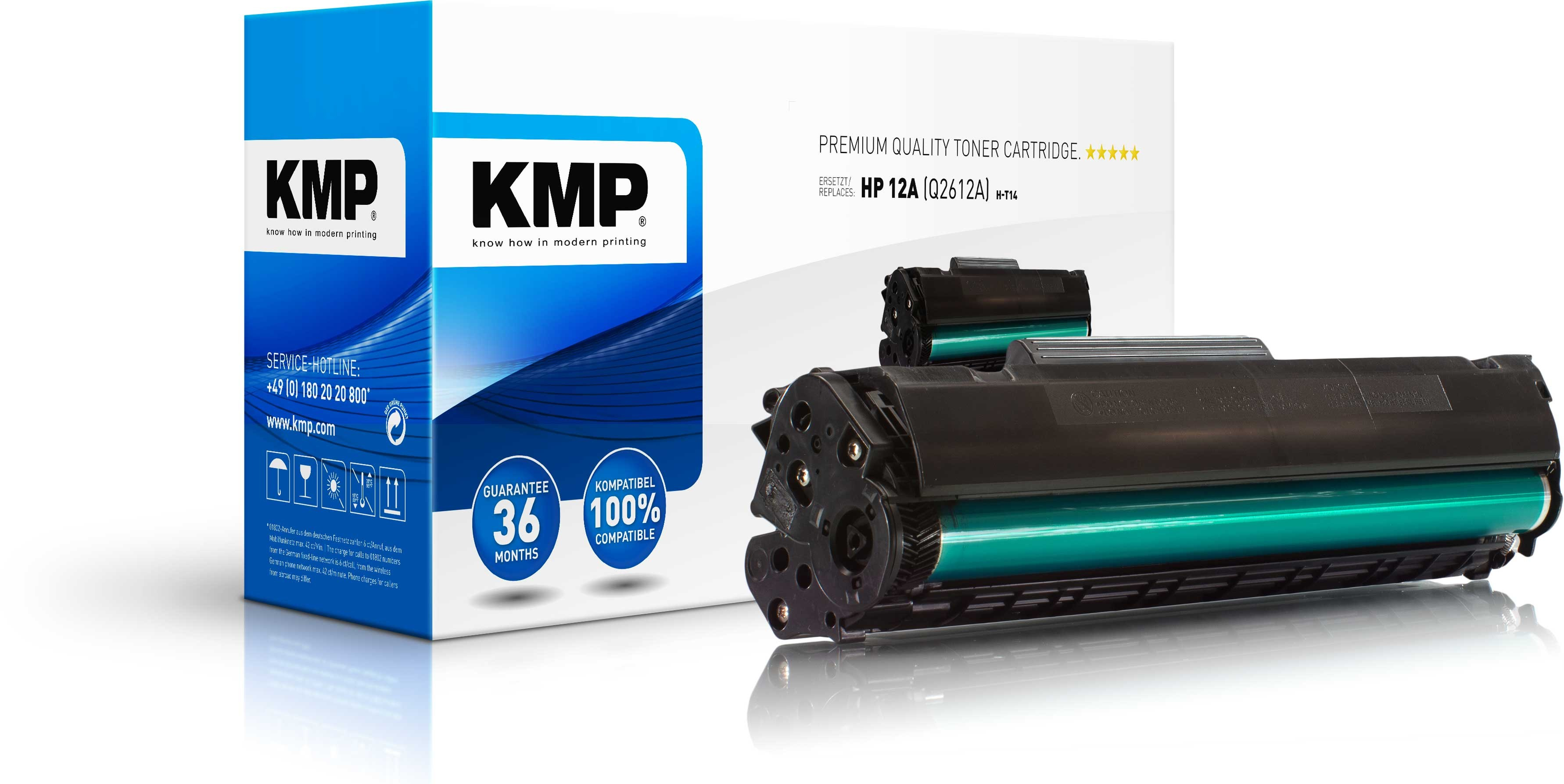 KMP LaserPrint - Schwarz - kompatibel - Tonerpatrone (Alternative zu: HP Q2612A)