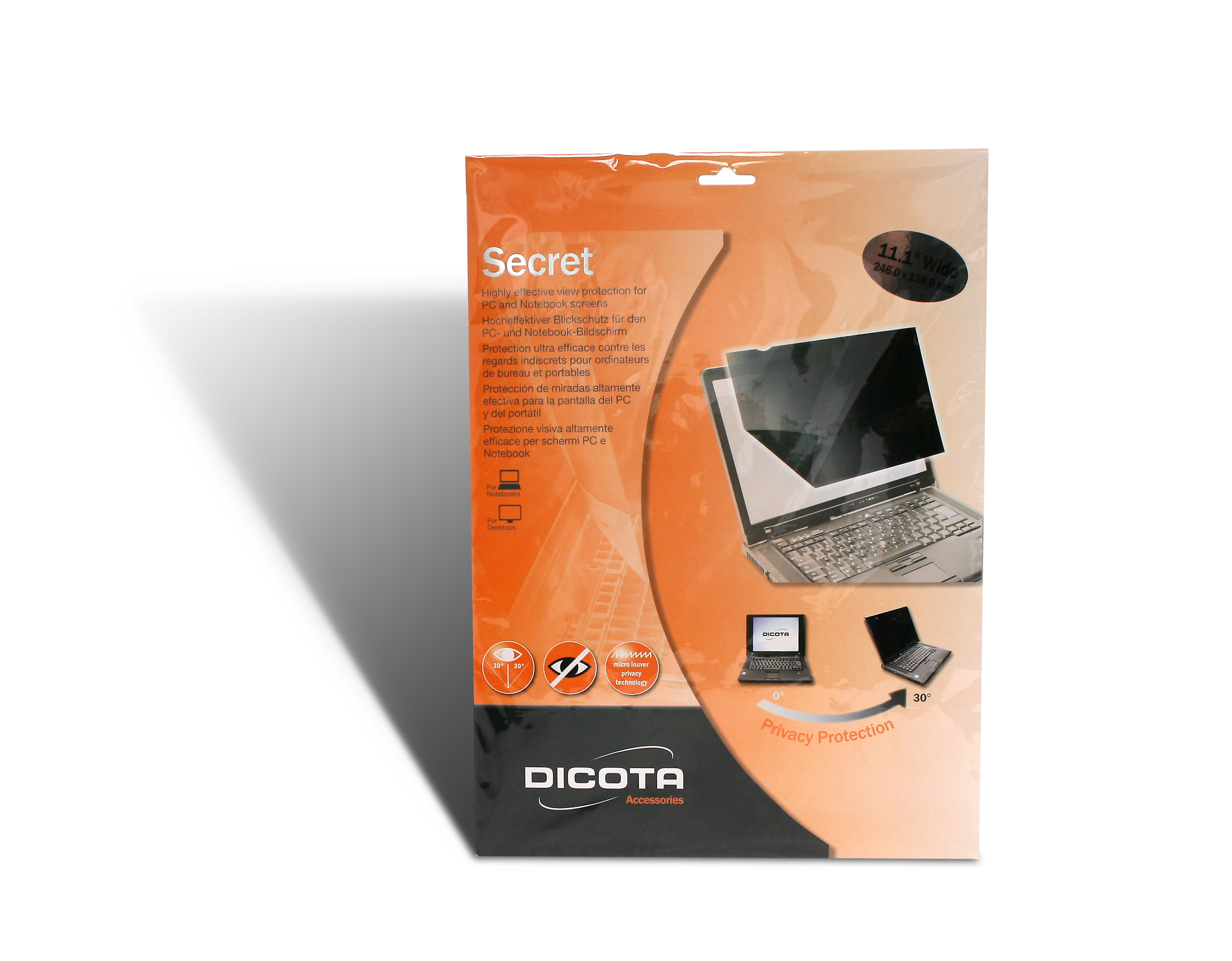 Dicota D30114 filtre anti-reflets pour cran et filtre de confidentialit 33,8 cm (13.3)