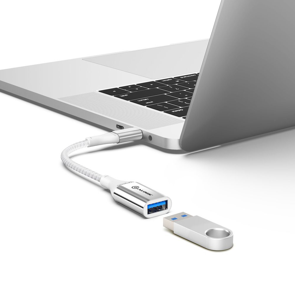 ALOGIC ULCAA-SLV cable USB 0,15 m USB 3.2 Gen 1 (3.1 Gen 1) USB C USB A Plata