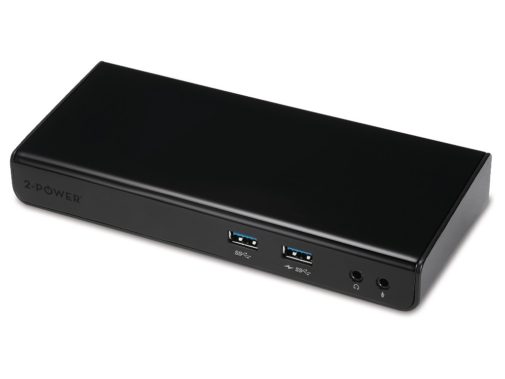 2-power DOC0110A - Verkabelt - USB 3.0 (3.1 Gen 1) Type-B - 10,100,1000 Mbit/s - Schwarz - 2048 x 1152 Pixel - Kunststoff