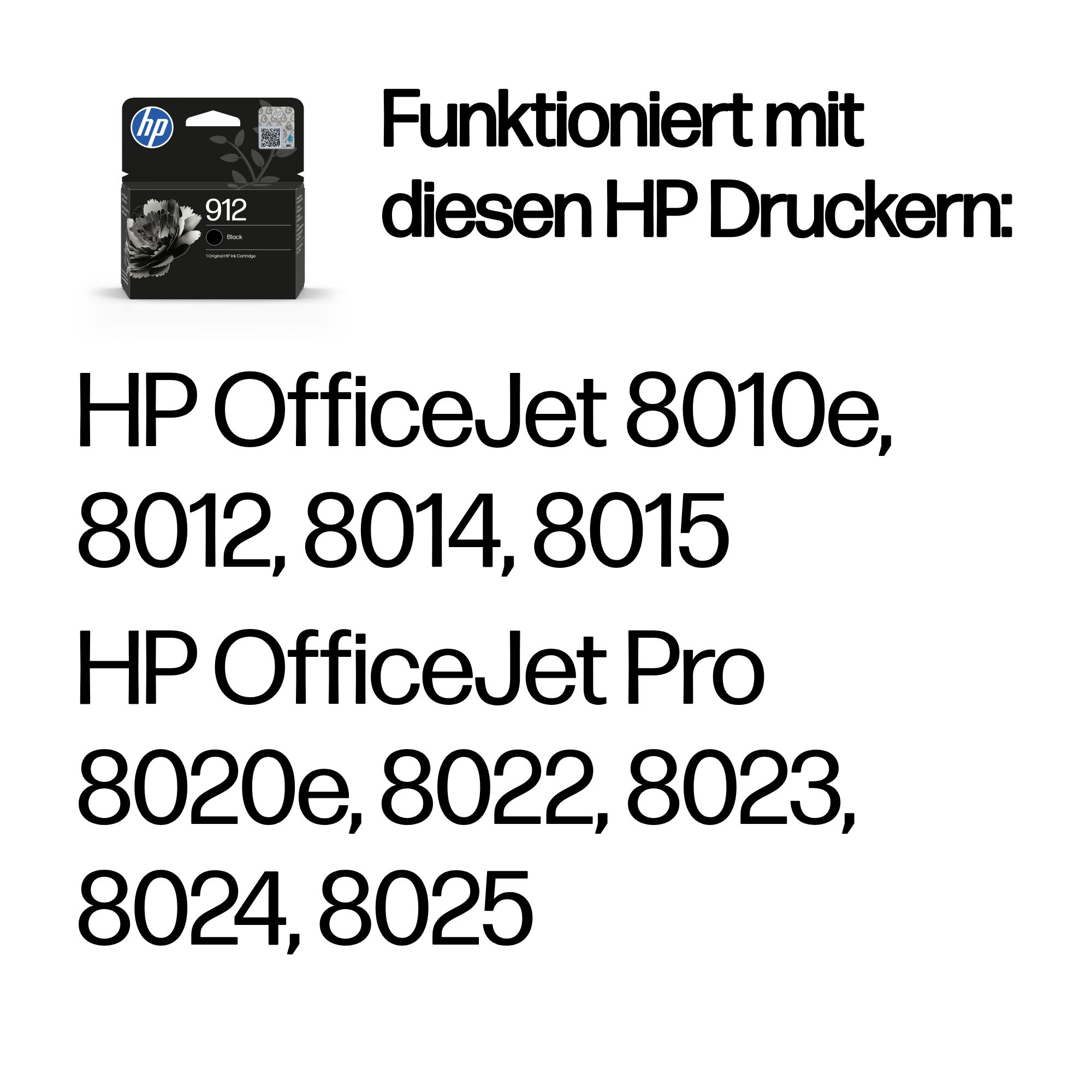 HP 912 Black Original Ink Cartridge
