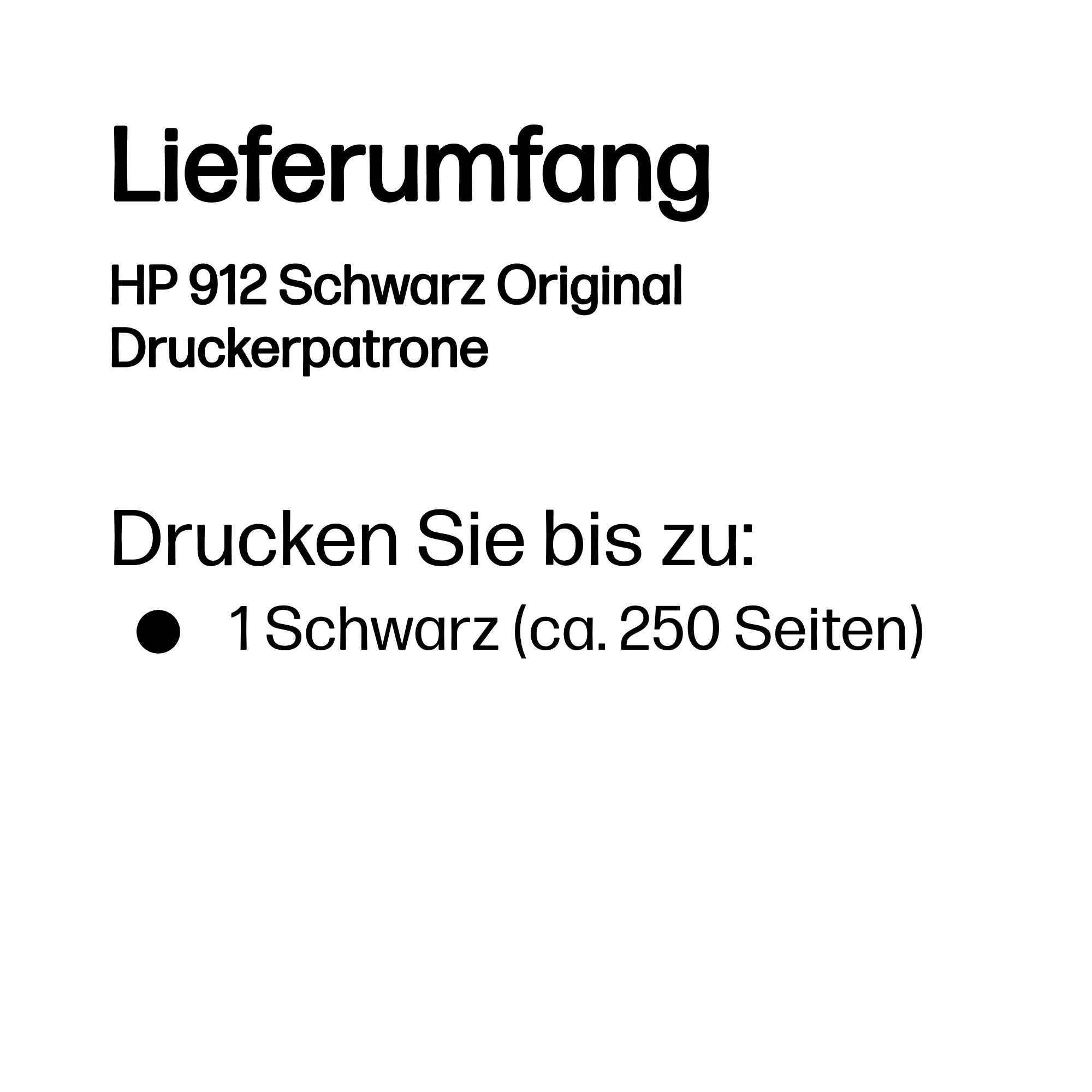 HP 912 Black Original Ink Cartridge