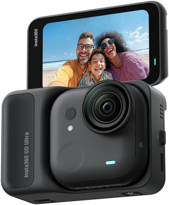 Insta360 GO Ultra Standard Black cam�ra pour sports daction 4K Ultra HD 25,4 / 1,28 mm (1 / 1.28) Wifi 109 g