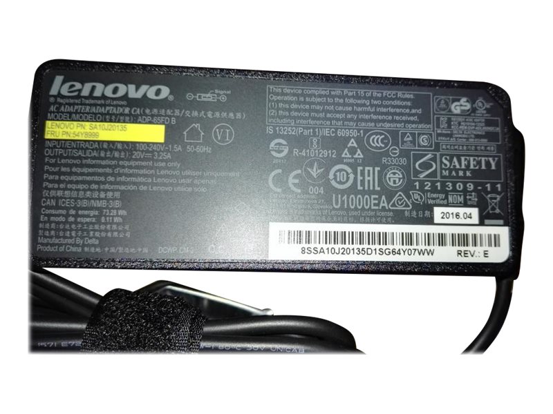 Lenovo Delta ADP-65FD B - Netzteil - Wechselstrom 100-240 V - 65 Watt - FRU - fr C20-30; IdeaCentre 310-15; 310S-08; 620S-03; S200; ThinkCentre M715q (2nd Gen)