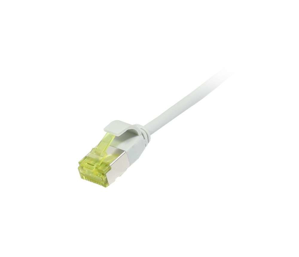 Synergy 21 Patchkabel RJ45 CAT6A 500Mhz 10m grau U/FTP slimline rund d 3.8mm - Netzwerk - CAT 7 cable/RJ45 plug