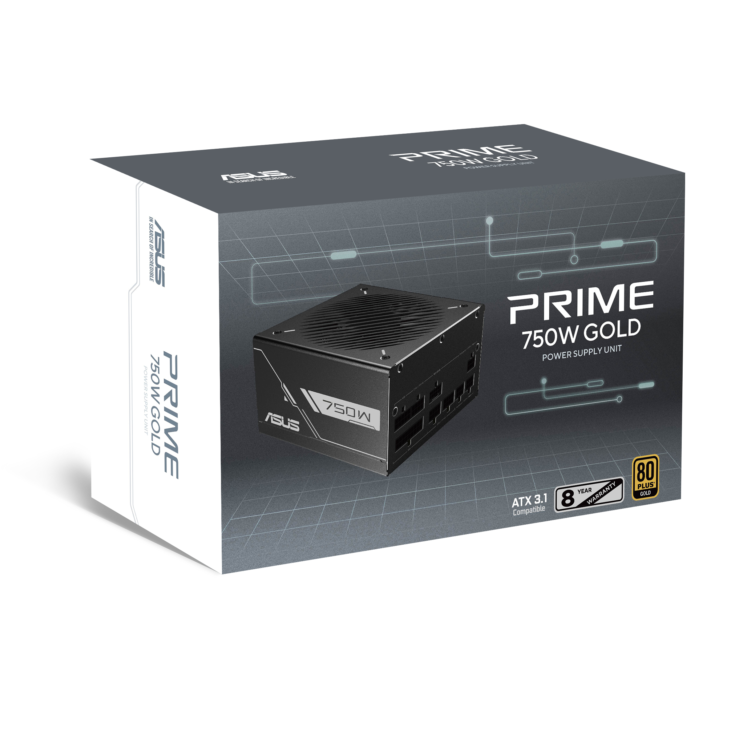 ASUS Prime -750G alimentatore per computer 750 W 20+4 pin ATX ATX Nero