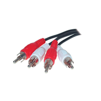 shiverpeaks BASIC-S 2x RCA - 2x RCA 0.5m cavo audio 0,5 m 2 x RCA Nero, Rosso, Bianco