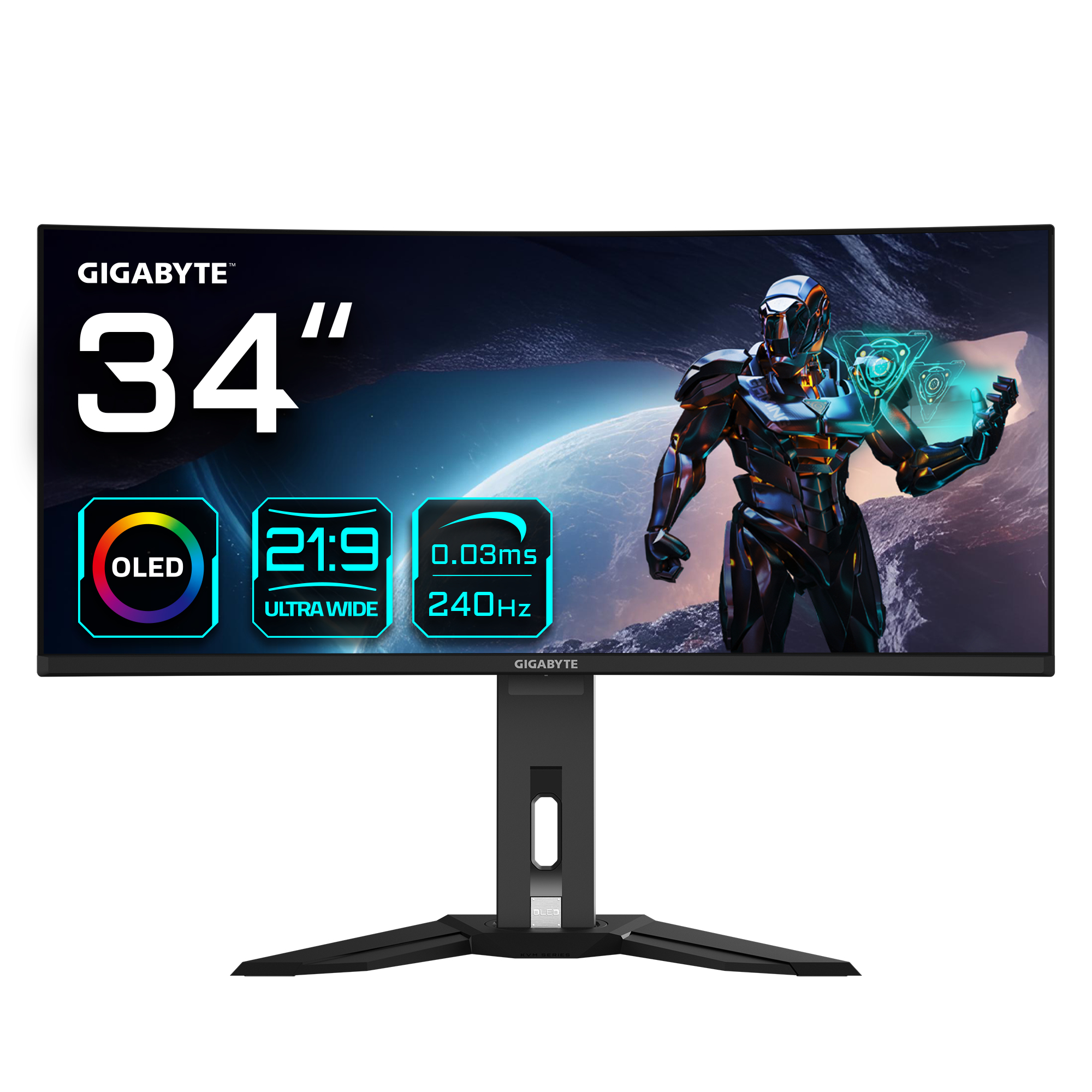 Gigabyte MO34WQC2 - OLED-Monitor - gebogen - 86.4 cm (34)