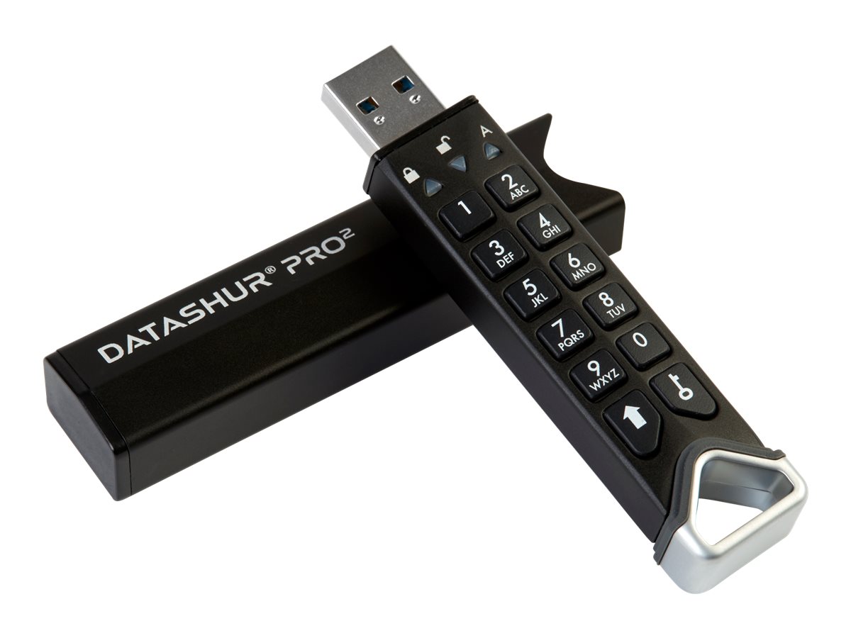 iStorage datAshur PRO2 512GB secure encrypted flash drive - IS-FL-DP2-256-512