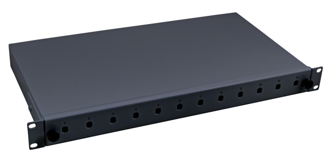 EFB Elektronik Spleibox 24SC(D)-Front ausziehbar, RAL9005, 1HE