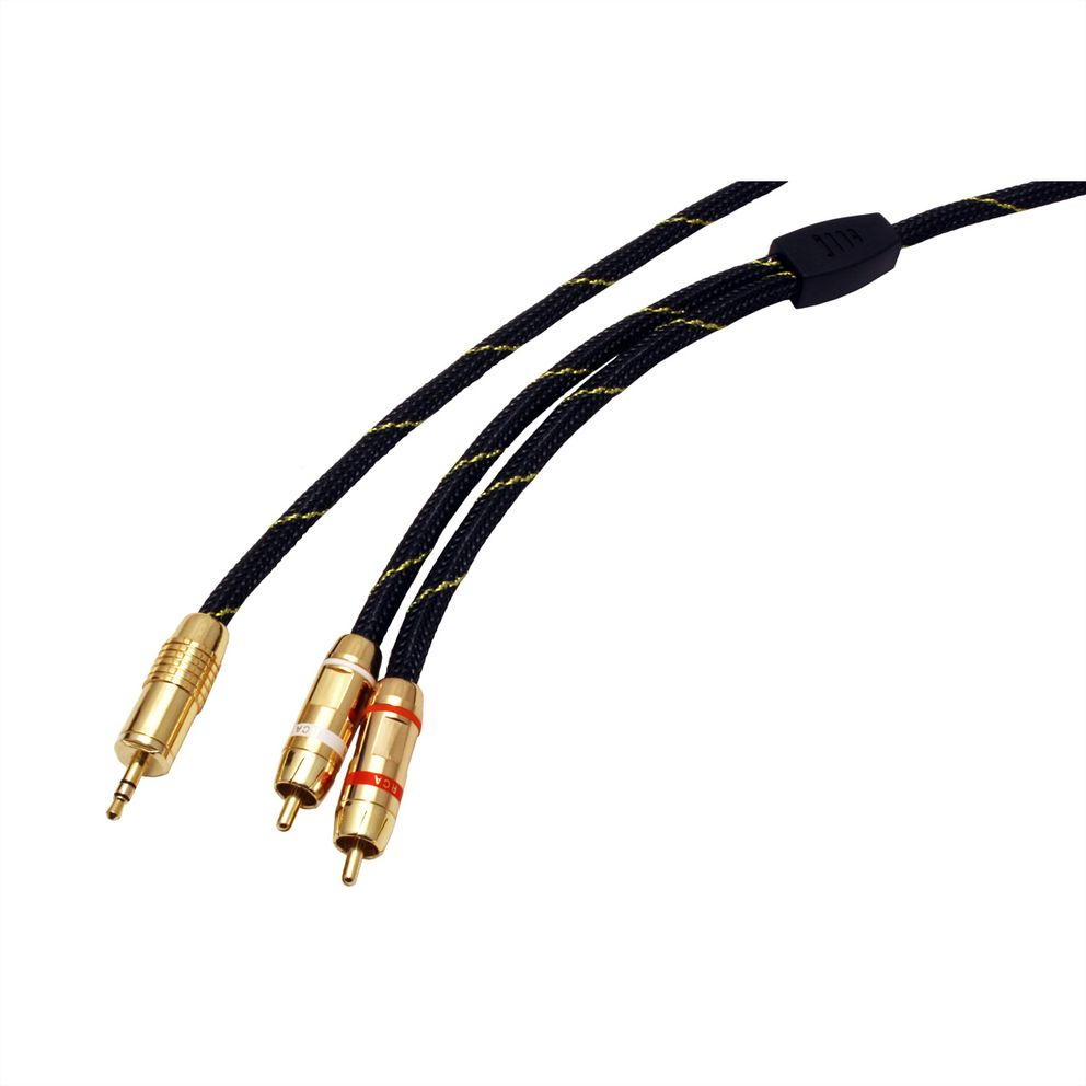 ROLINE Gold - Audiokabel - RCA (M) bis Stereo Mini-Klinkenstecker (M)