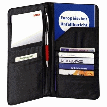 Hama Dokumentenschutzh�lle - Polyester - Schwarz
