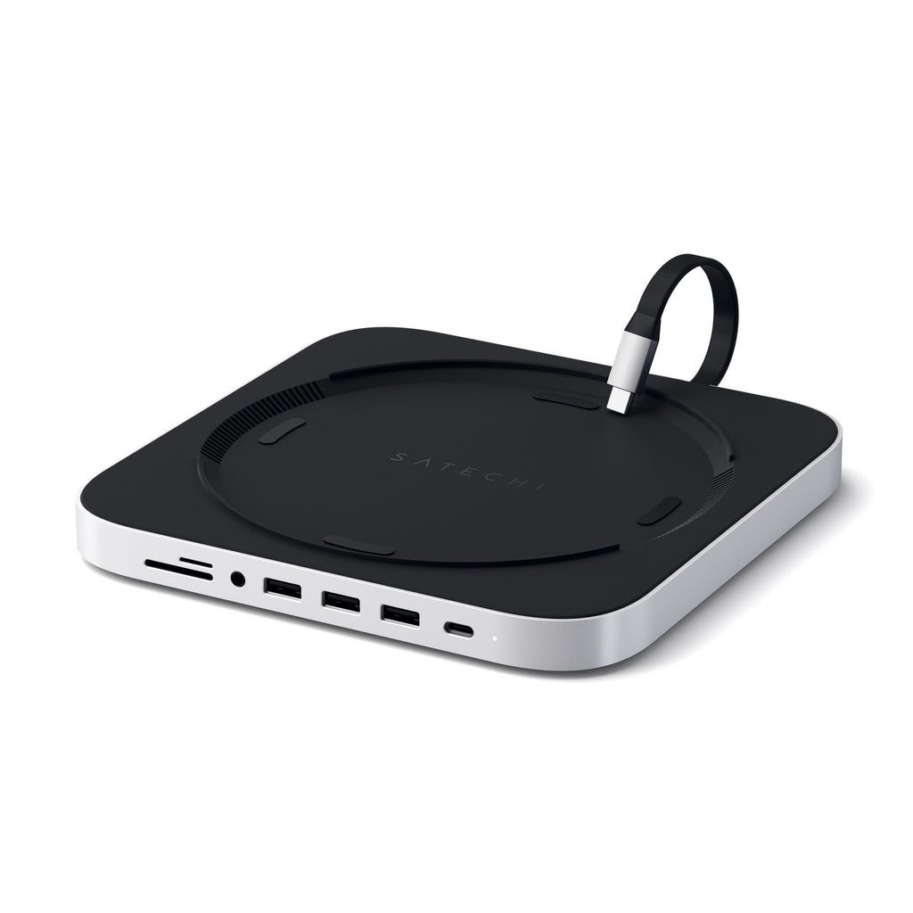 Satechi ST-ABHFS laptop dock/port replicator USB 2.0 Type-C Black, Silver